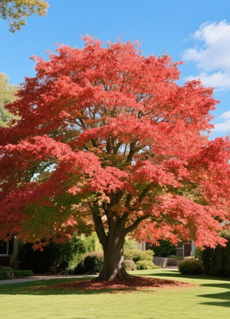 10 PCS Heirloom Japanese Red Ghost Maple Tree Seeds – Perennial Ornamental Tree, Stunning Red Foliage for Gardens & Landscaping