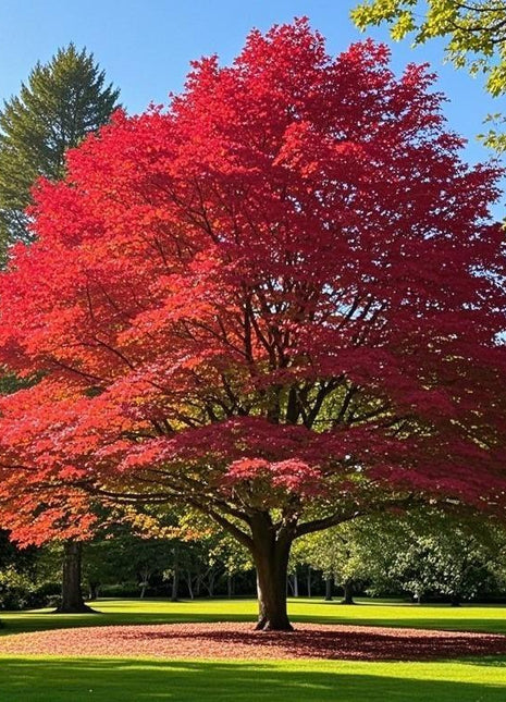 10 PCS Heirloom Japanese Red Ghost Maple Tree Seeds – Perennial Ornamental Tree, Stunning Red Foliage for Gardens & Landscaping