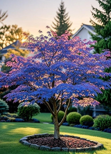10Pcs Purple Japanese Maple Seeds – Grow a Unique, Elegant Tree with Stunning Deep Purple Foliage